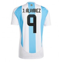 Camisa de time de futebol Argentina Julian Alvarez #9 Replicas 1º Equipamento Copa America 2024 Manga Curta
